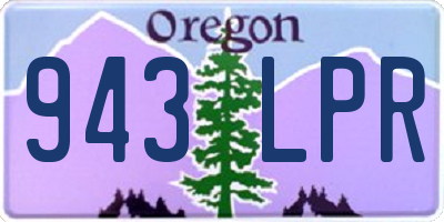 OR license plate 943LPR