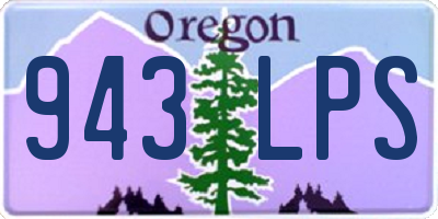 OR license plate 943LPS