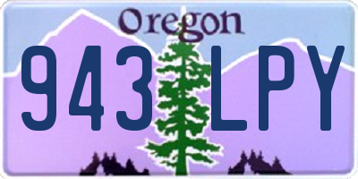 OR license plate 943LPY