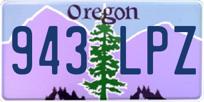 OR license plate 943LPZ
