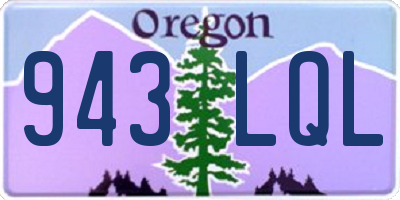 OR license plate 943LQL