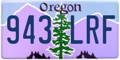 OR license plate 943LRF