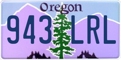 OR license plate 943LRL