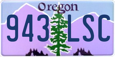 OR license plate 943LSC