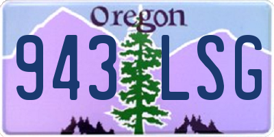 OR license plate 943LSG