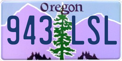 OR license plate 943LSL
