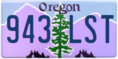OR license plate 943LST