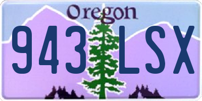OR license plate 943LSX