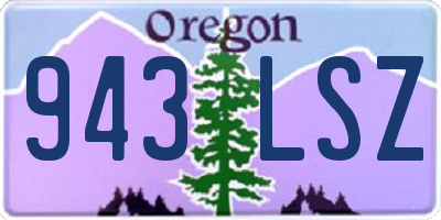 OR license plate 943LSZ