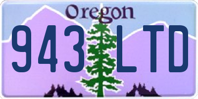 OR license plate 943LTD