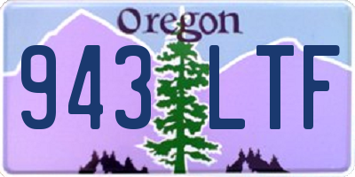 OR license plate 943LTF