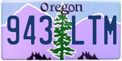 OR license plate 943LTM