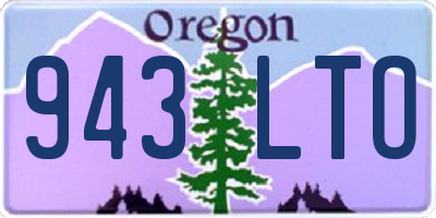 OR license plate 943LTO
