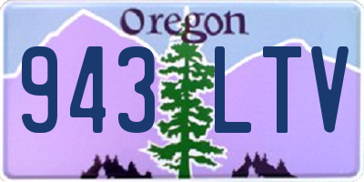 OR license plate 943LTV