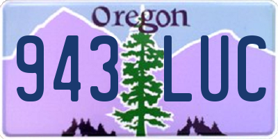 OR license plate 943LUC