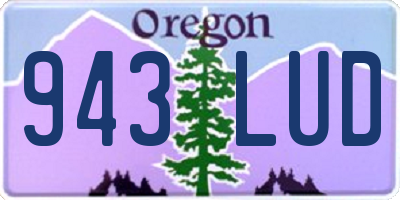 OR license plate 943LUD