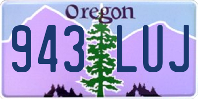 OR license plate 943LUJ