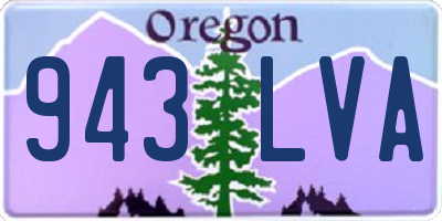 OR license plate 943LVA