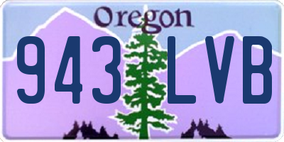 OR license plate 943LVB