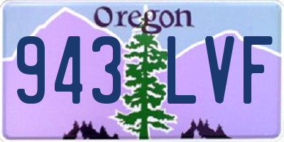 OR license plate 943LVF