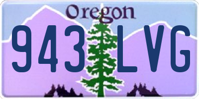 OR license plate 943LVG