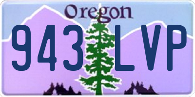 OR license plate 943LVP