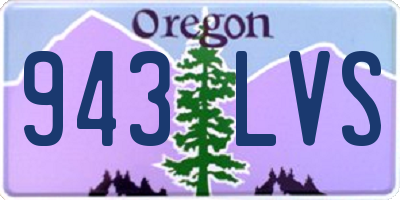 OR license plate 943LVS