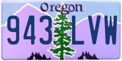 OR license plate 943LVW