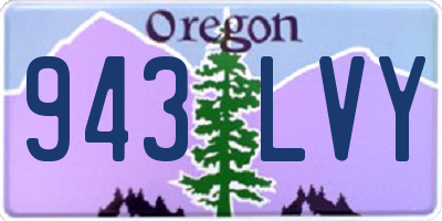 OR license plate 943LVY