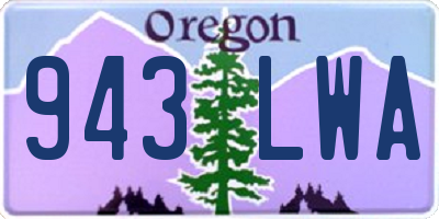 OR license plate 943LWA