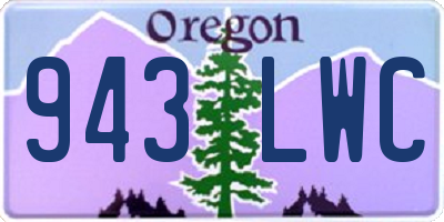 OR license plate 943LWC