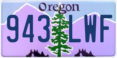 OR license plate 943LWF
