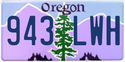 OR license plate 943LWH