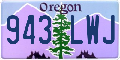 OR license plate 943LWJ