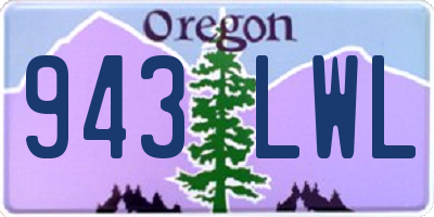 OR license plate 943LWL