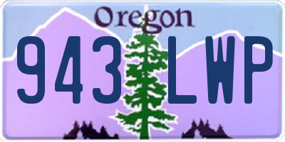 OR license plate 943LWP