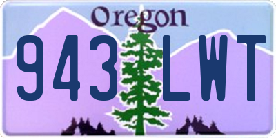 OR license plate 943LWT