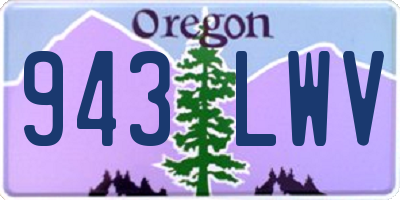 OR license plate 943LWV