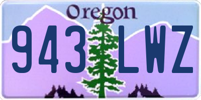 OR license plate 943LWZ