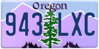 OR license plate 943LXC