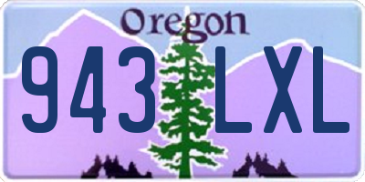 OR license plate 943LXL