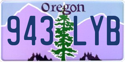 OR license plate 943LYB