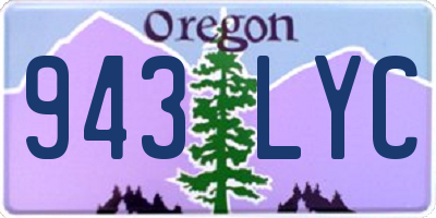 OR license plate 943LYC