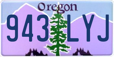 OR license plate 943LYJ
