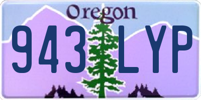 OR license plate 943LYP