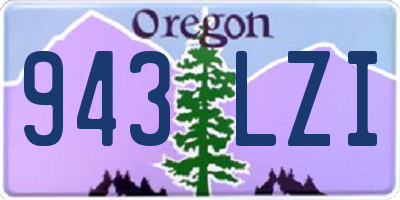 OR license plate 943LZI