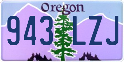 OR license plate 943LZJ
