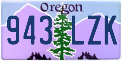 OR license plate 943LZK