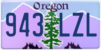 OR license plate 943LZL