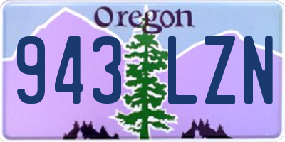 OR license plate 943LZN